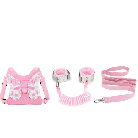 Ham pentru copii, WALALLA, Nylon/Otel inoxidabil/Poliuretan, 1-5ani, Roz