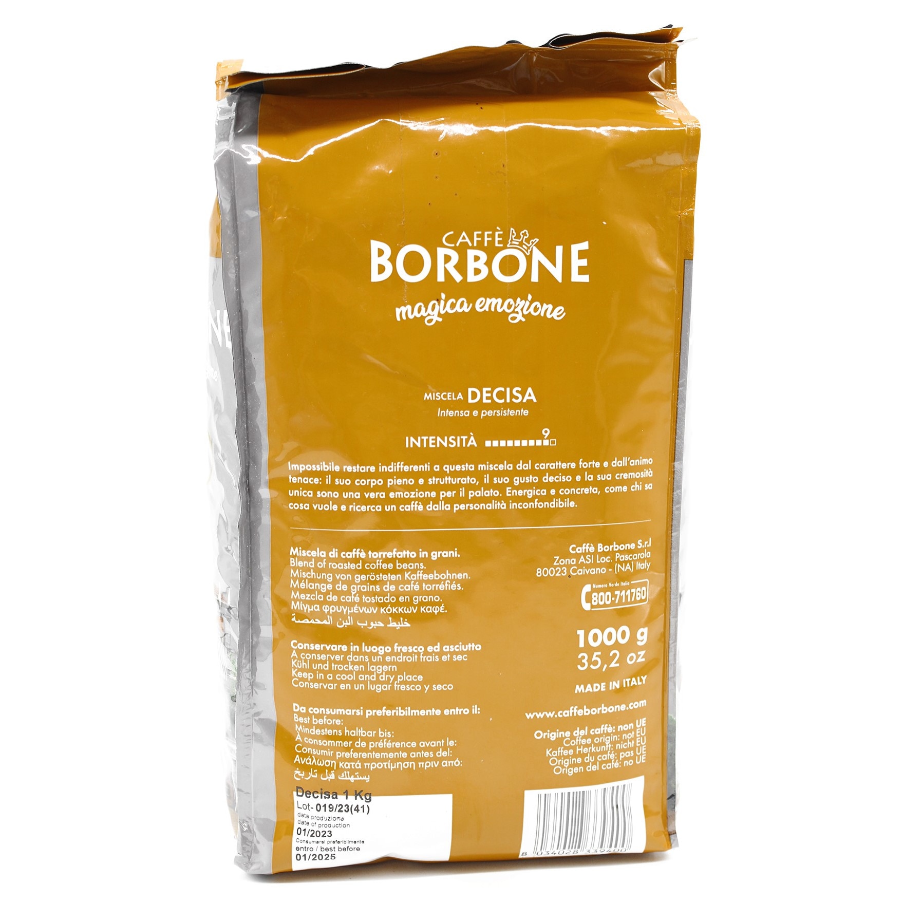 Caffè Borbone Miscela Oro 1kg de café en grain