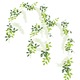 Set 2 plante artificiale, Ronyes®, Plastic, 200cm, Alb