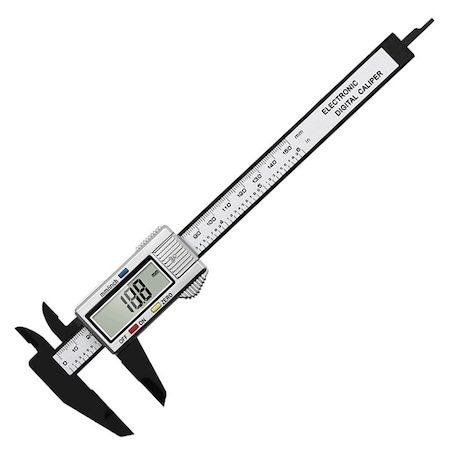 Subler electronic, Vaxiuja, Display digital LCD, 0-150mm, Precizie mare, Otel inoxidabil, Negru