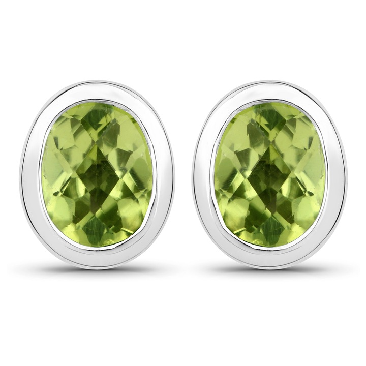 Cercei dama, Silvance, Argint 925, Peridot