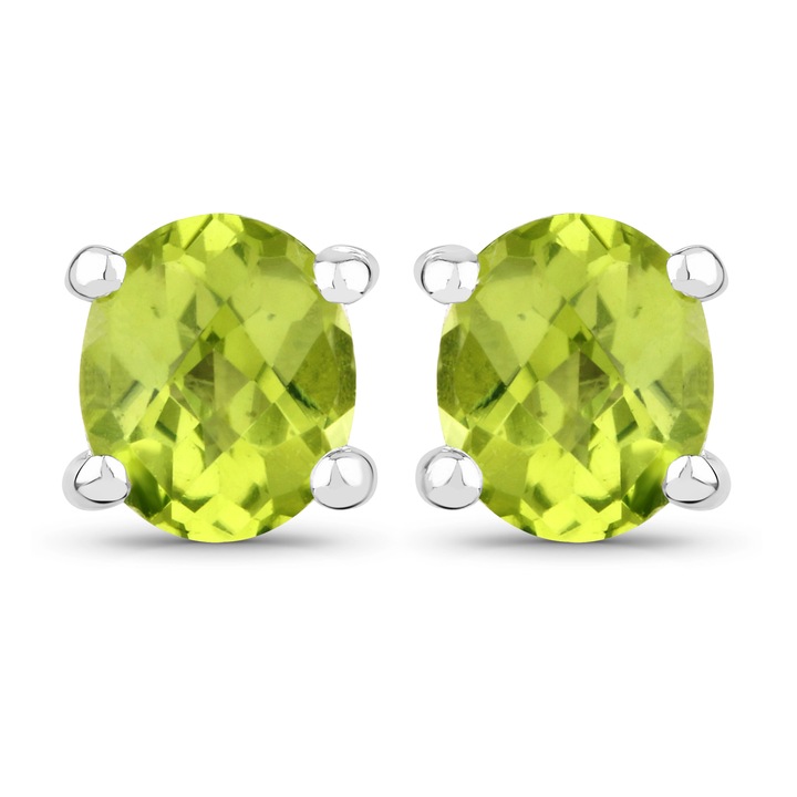 Cercei dama, Silvance, Argint 925, Peridot