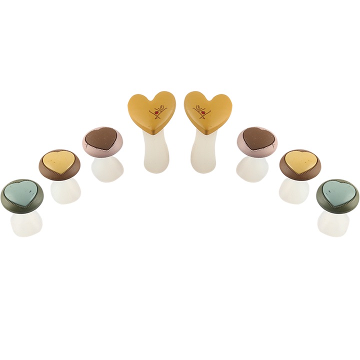 Set 8 separatoare degete pentru pedichiura, silicon, reutilizabile, multicolor