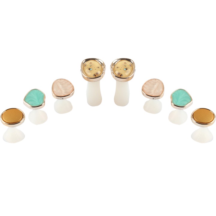 Set 8 separatoare degete pentru pedichiura, silicon, reutilizabile, multicolor