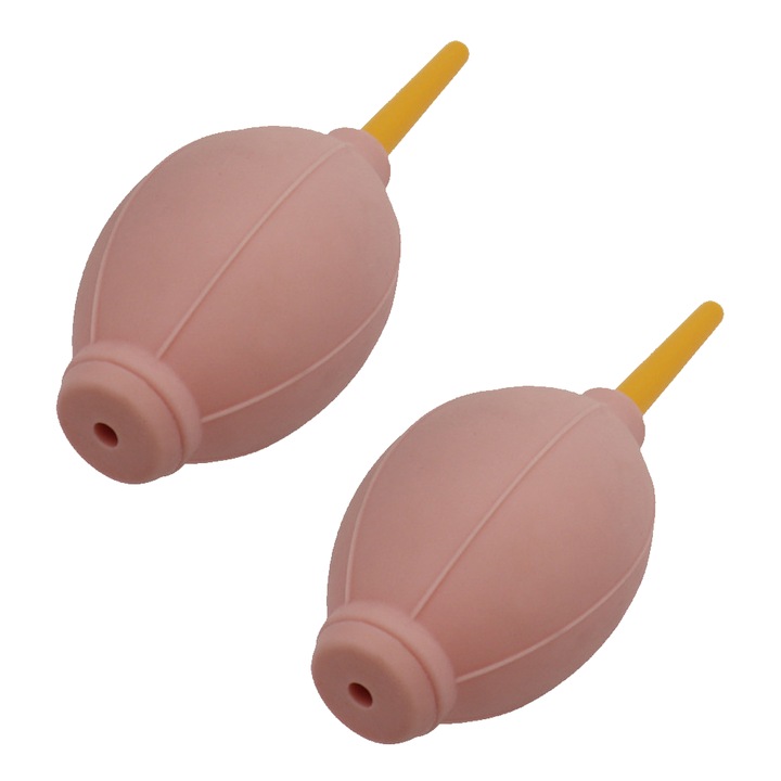 Pompa aer praf HERUSI roz 14.6x5x5cm pentru extensii gene si electronice sensibile
