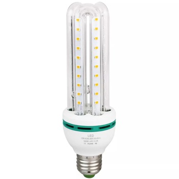 Set 5 becuri LED Efficient Led, E27, 16W, 4 tuburi, lumina alba rece, fasung normal Set 5 becuri LED Efficient Led, E27, 16W, 4 tuburi, lumina alba rece, fasung normal