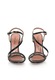 Zee Lane Sandale negre de piele cu toc inalt Silvia 37