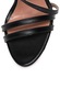 Zee Lane Sandale negre de piele cu toc inalt Silvia 37