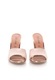 Zee Lane Sandale slip-on roz pastel cu auriu rose de piele Jenny 38