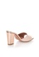 Zee Lane Sandale slip-on roz pastel cu auriu rose de piele Jenny 38