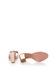 Zee Lane Sandale slip-on roz pastel cu auriu rose de piele Jenny 38