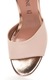 Zee Lane Sandale slip-on roz pastel cu auriu rose de piele Jenny 38