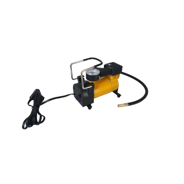 Compresor portabil Eltron EL2010,12V, 50L min., Umflare in 1.5 minute, Accesorii incluse