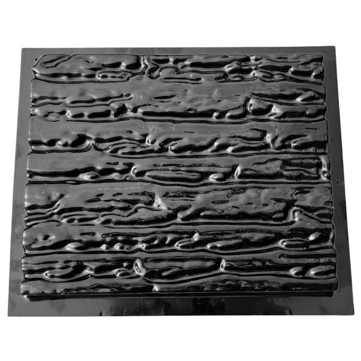 Matrita piatra decorativa, model Roca, plastic ABS, negru, 25x20cm