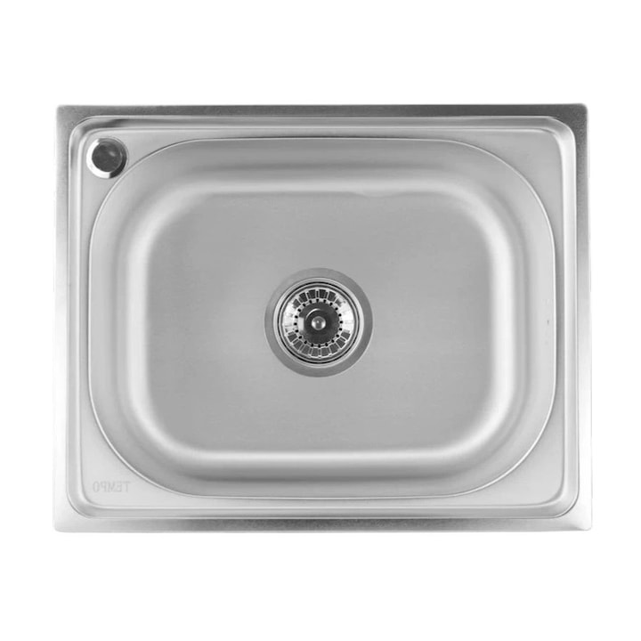Chiuveta inox pentru blat 50x40 cm, microperlat, inox 0.8 mm, Cleanmann