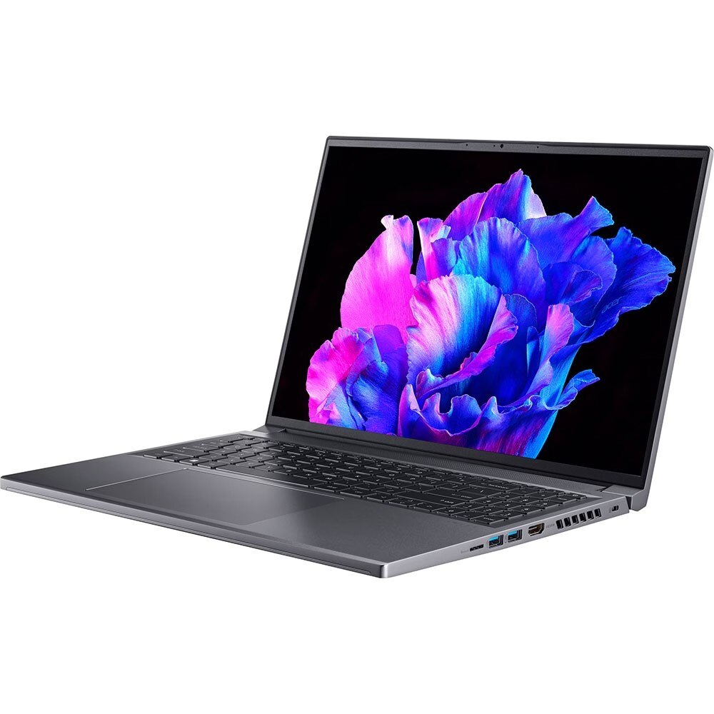 Laptop ACER Swift X SFX16-61G-R93Q, AMD Ryzen 7 7840HS pana la 5.1GHz, 16" WQXGA, 16GB, SSD 1TB, NVIDIA GeForce RTX 3050 6GB, Windows 11 Home, Gri