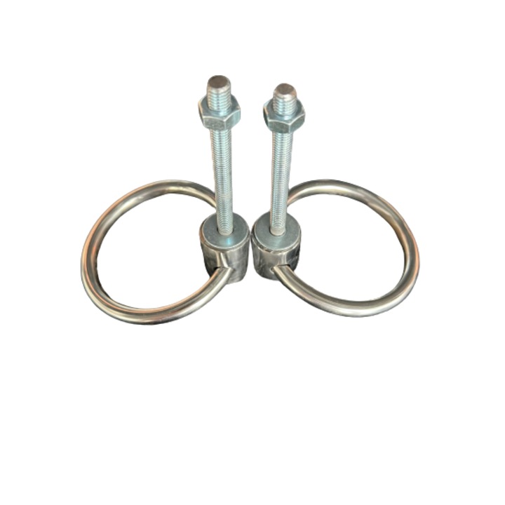 Set 2 bucati Maner Cavou Baza Teava Inox 15 x 12 cm