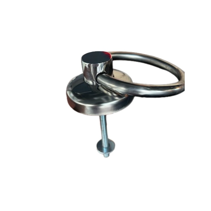 Set 2 manere de cavou, cu Baza teava de Inox, avand 35mm diametru si inaltimea de 40 mm, flanse incluse