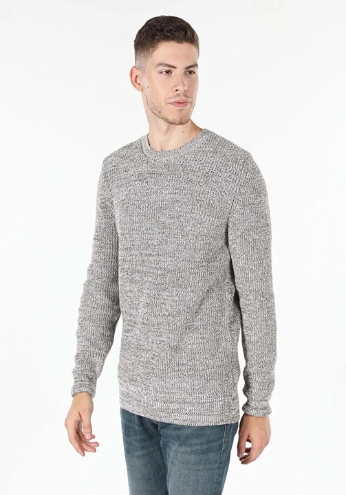 COLIN'S, Pulover cu decolteu la baza gatului, Bej