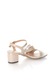 Laura Biagiotti Sandale slingback bej cu alb lacuite 38