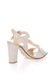 Zee Lane Sandale de piele intoarsa bej cu buline albe 40