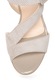Zee Lane Sandale de piele intoarsa bej cu buline albe 40