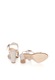 Zee Lane Sandale de piele intoarsa bej cu buline albe 40