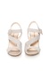 Zee Lane Sandale de piele intoarsa bej cu buline albe 40