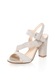 Zee Lane Sandale de piele intoarsa bej cu buline albe 40