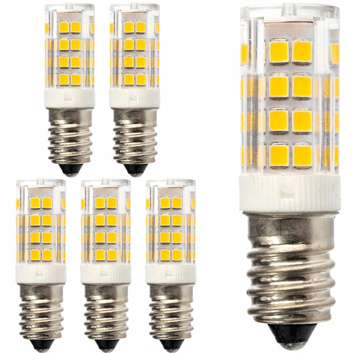 6x LED izzókészlet, LUMILED, T25, E14, 5W = 40W, 470lm, 3000K, meleg 320°