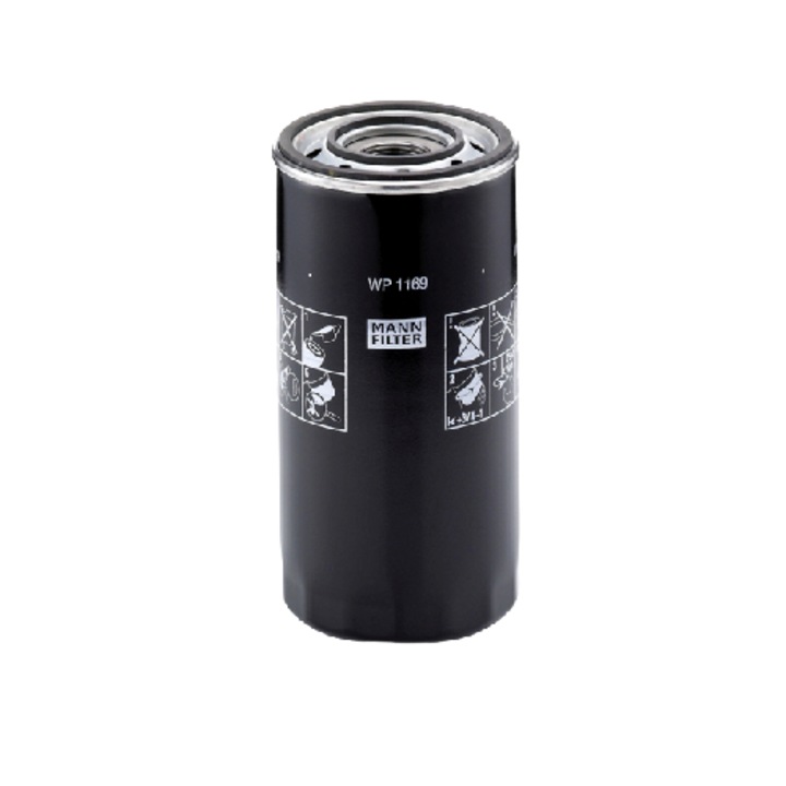 Mann-Filter olajszűrő, Menetes M 30 X 2, Felcsavarható, Astra, Iveco, Férfi modellekhez