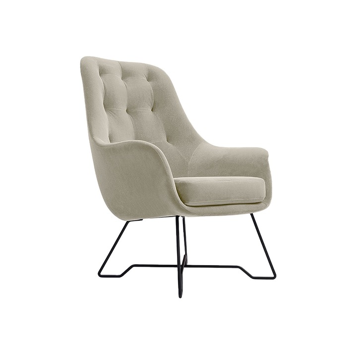 Fotoliu Lasito, MIRJAN24, bej, 73x83x102 cm