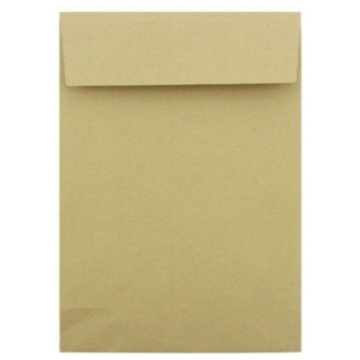 Set 10 plicuri B4, burduf 10cm, kraft, siliconic