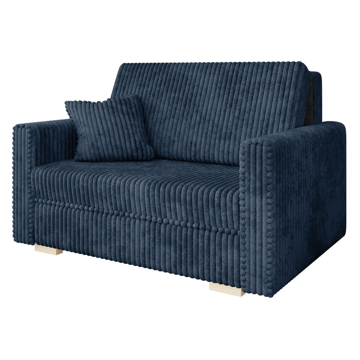 Canapea extensibila Clivia Piano II, MIRJAN24, bleumarin, 133x100x85 cm