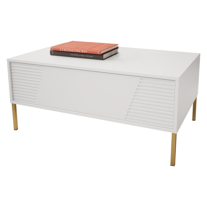 Masuta Miretiz 07, 100x60x46 cm, MIRJAN 24, alb