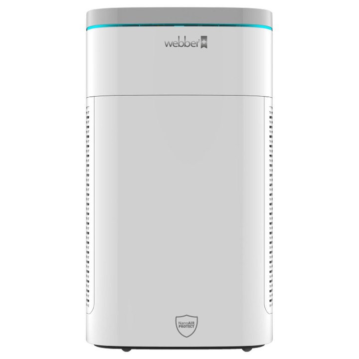 Purificator de aer Webber, AP9800, 4 praguri de filtrare, Telecomanda, Alb