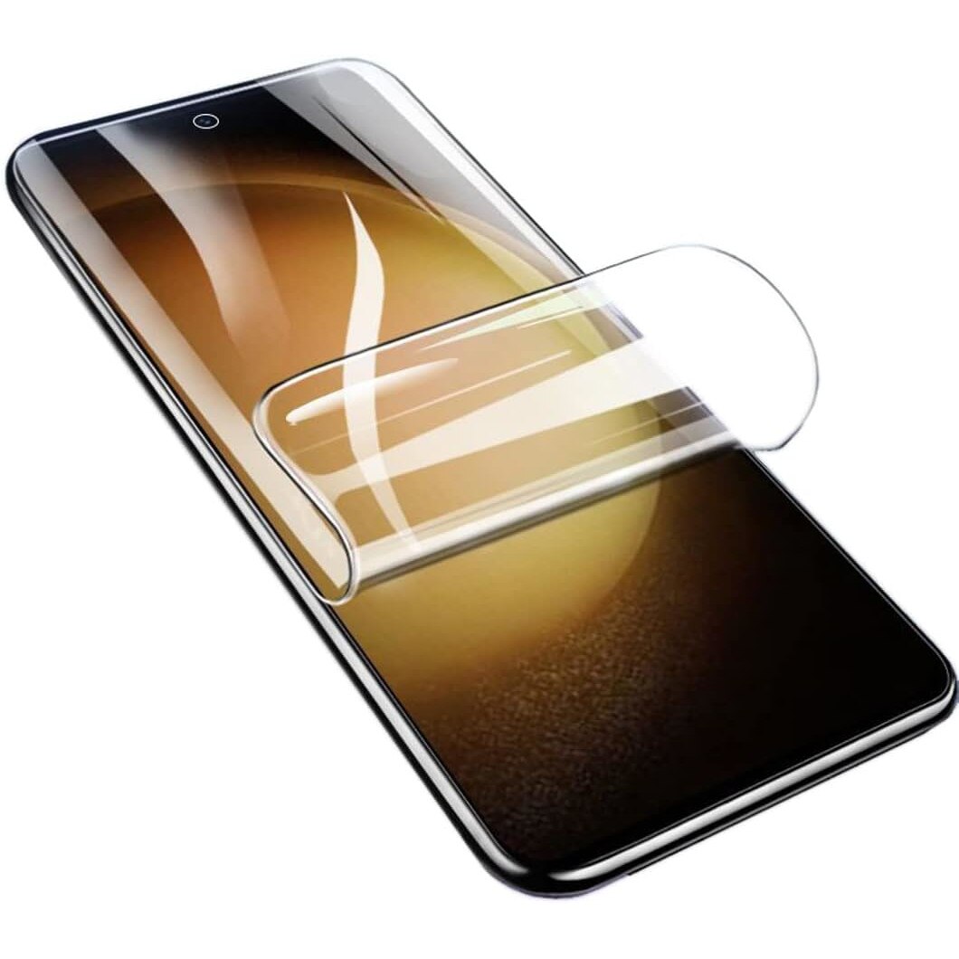 Folie de protectie ecran din silicon, TPU, Perfect fit, compatibila cu Samsung Galaxy S21 Plus, acopera tot ecranul, transparenta, ISAG