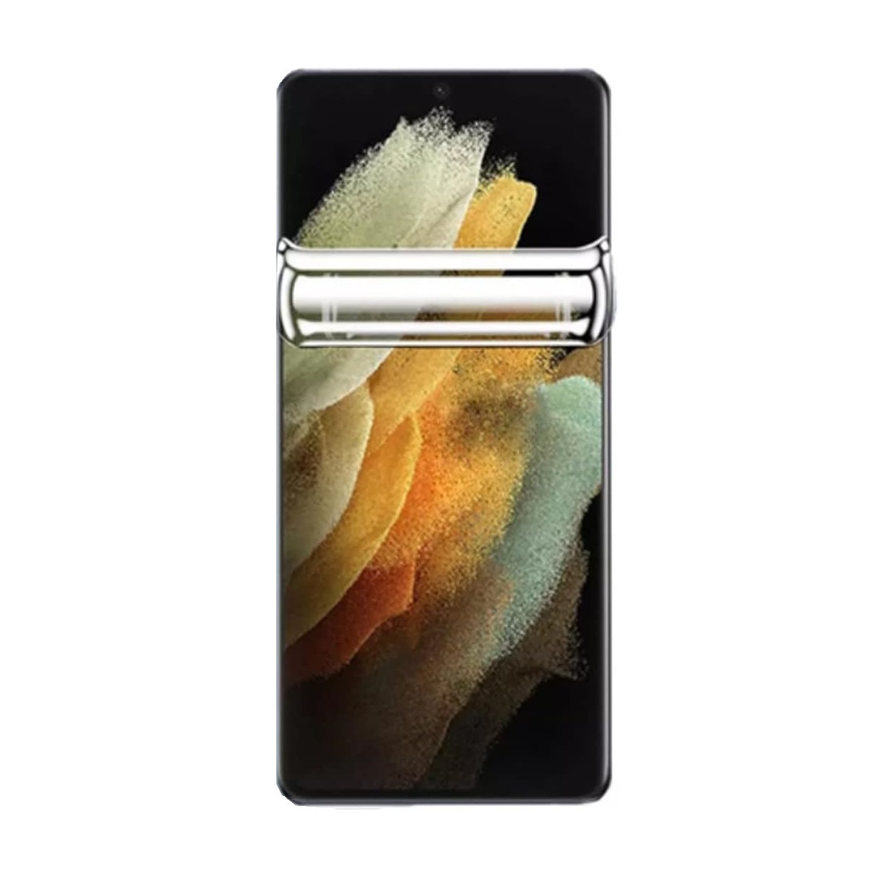 Folie de protectie ecran din silicon, TPU, Perfect fit, compatibila cu Samsung Galaxy S20 Ultra, acopera tot ecranul, transparenta, ISAG