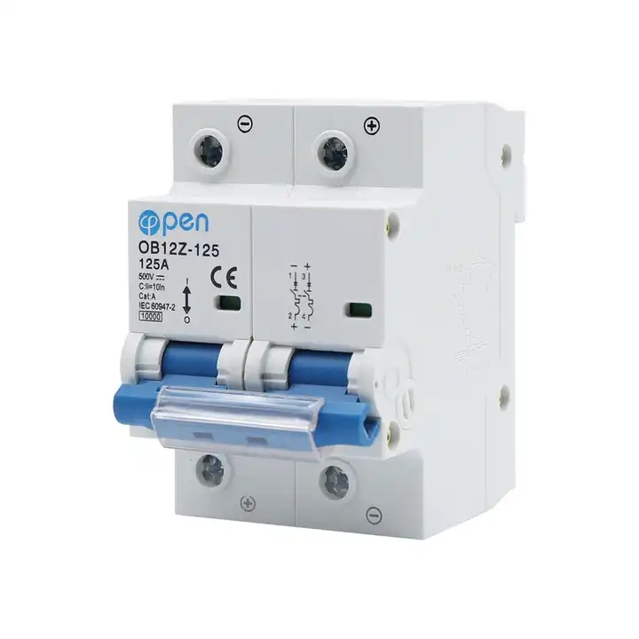 Siguranta Automata 125A 500V DC Curent Continuu | Protectie Suprasarcina si Scurtcircuit | Montaj Fotovoltaic | OPEN