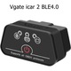 Тестер за автомобили, VGATE, OBD2, Bluetooth, черен