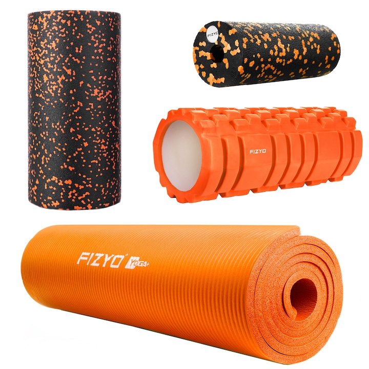 Комплект за йога и пилатес Fizyo Yoga Orange, 183x61см, Оранжев
