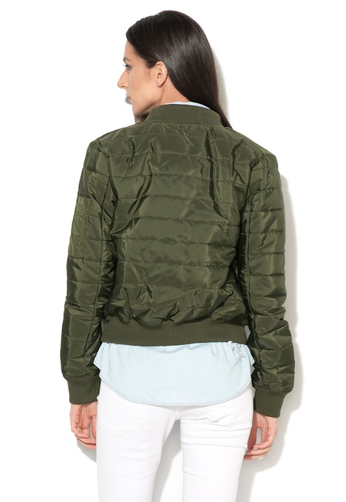 BRAVE SOUL Jacheta bomber verde militar cu vatelina Alex 8