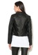 BRAVE SOUL Jacheta neagra de piele sintetica fara inchidere Elephant 10
