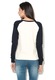 BRAVE SOUL Bluza sport bleumarin si alb prafuit cu maneci raglan Ruth XS