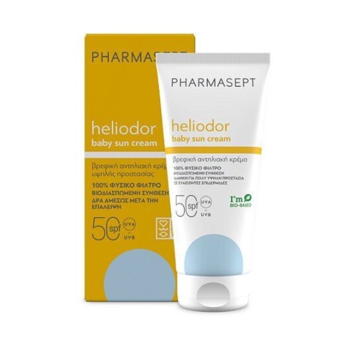 Crema solara pentru bebelusi, Pharmasept, Heliodor, SPF50, 100 ml
