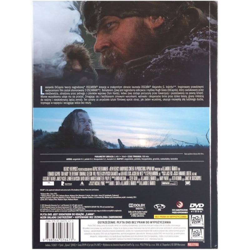 The Revenant: Legenda lui Hugh Glass [DVD] - eMAG.ro