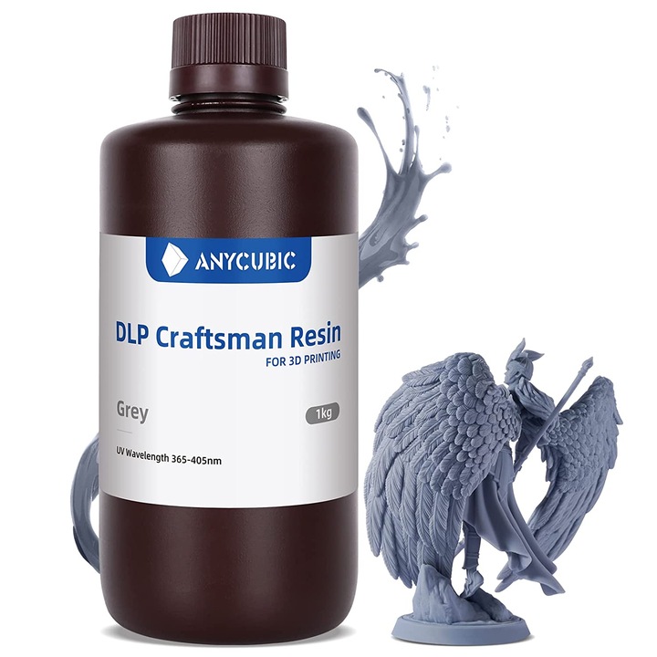 Rasina 3D, Anycubic DLP Craftsman, 1kg, Gri, pentru imprimanta 3D