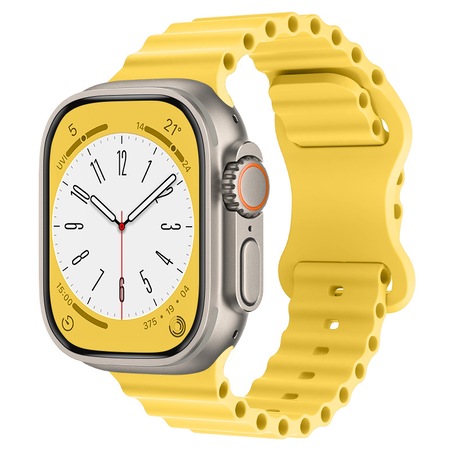 Силиконова каишка LUVLU™, съвместима с Apple Watch Ultra/SE/8/7/6/5/4/3 ...