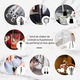 Set Cocktail Shaker, BYONDSELF®, Suport bambus negru, 10 piese, Set barman pentru preparare bauturi, Otel inoxidabil, Cu tirbuson