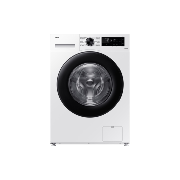 Masina de spalat rufe frontala Samsung WW8TCGC04AEX, 8 kg, clasa A, 1400 rpm, alb